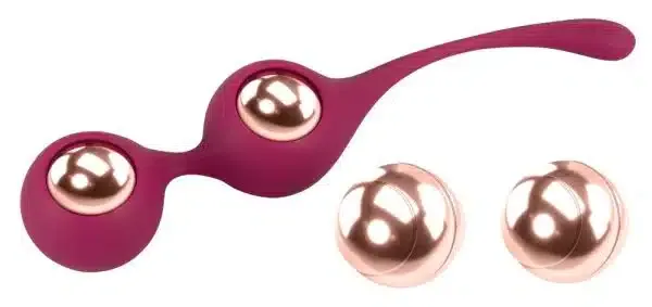 Sweet Smile Love Balls Trainin - Silikonhülle & austauschbare Kugeln Bordeaux/Rosegold