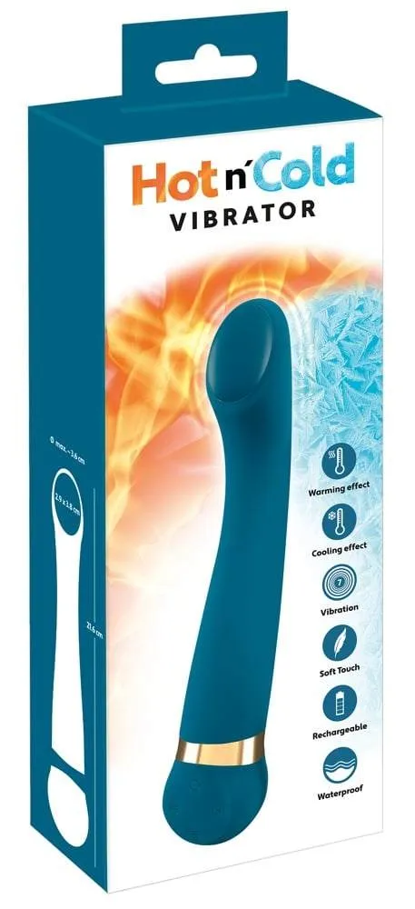 05552070000_verp You2Toys Hot 'n Cold Vibrator - Massage & Stimulation Petrol/Gold