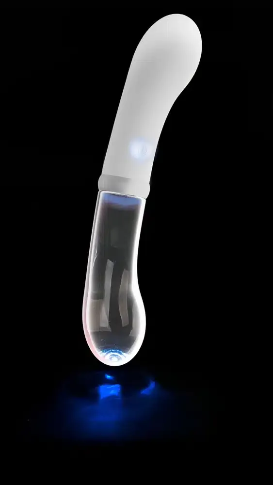 Liaison G-Spot - Silikon-Glas Vibrator Weiß/Transparent Liaison G-Spot - Silikon-Glas Vibrator Weiß/Transparent