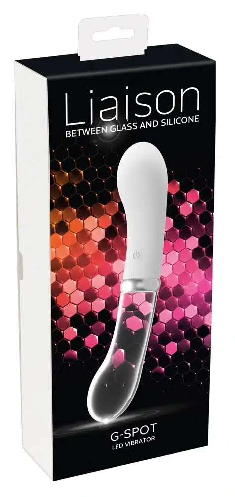 Liaison G-Spot - Silikon-Glas Vibrator Weiß/Transparent