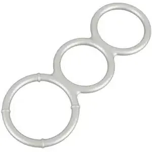 You2Toys Metallic Silicone Triple Ring - Perfekte Unterstützung für Penis und Hoden You2Toys Metallic Silicone Triple Ring - Perfekte Unterstützung für Penis und Hoden – Bild 3