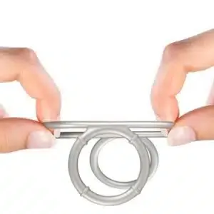 You2Toys Metallic Silicone Triple Ring - Perfekte Unterstützung für Penis und Hoden You2Toys Metallic Silicone Triple Ring - Perfekte Unterstützung für Penis und Hoden – Bild 5