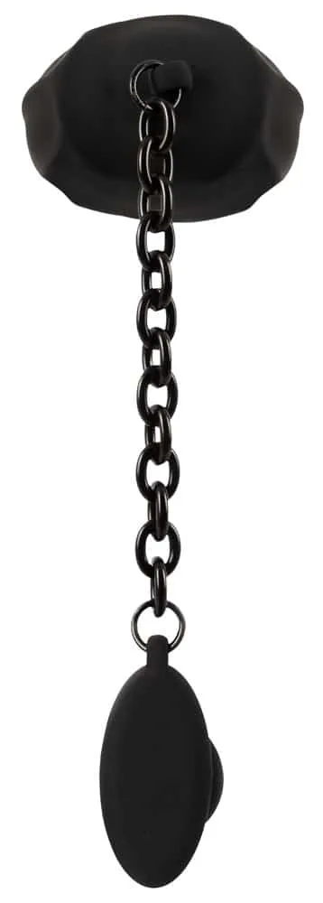 Black Velvets Ball cage with butt plug - Penisring, Hodenkäfig und Analplug aus Silikon Black Velvets Ball cage with butt plug - Penisring, Hodenkäfig und Analplug aus Silikon