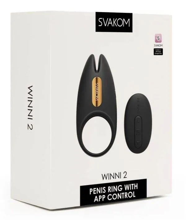 05567850000_verp SVAKOM Winni 2 - Vibro-Penisring mit App-Steuerung Schwarz/Gold