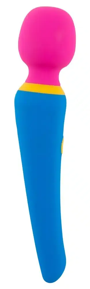 You2Toys - Kompakter wand vibrator, trendiges Color-Blocking Blau/Pink/Gelb You2Toys - Kompakter wand vibrator, trendiges Color-Blocking Blau/Pink/Gelb