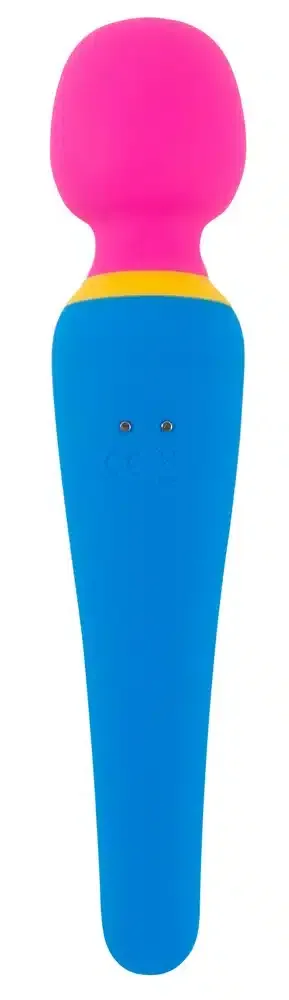 You2Toys - Kompakter wand vibrator, trendiges Color-Blocking Blau/Pink/Gelb You2Toys - Kompakter wand vibrator, trendiges Color-Blocking Blau/Pink/Gelb