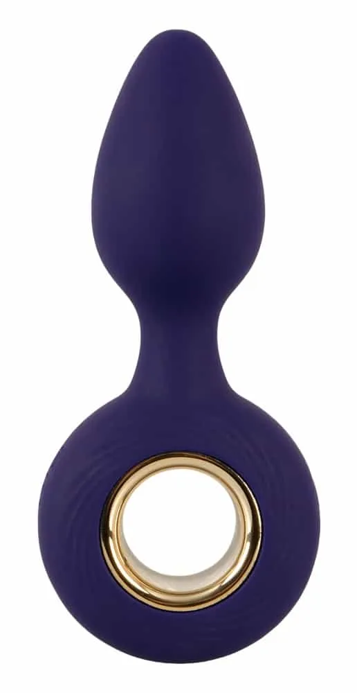 Sweet Smile Analplug mit 12 Vibrationsmodi Lila/Gold