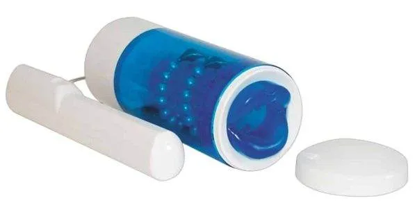 Seven Creations - Mund Masturbator, 21 cm, stufenlos regelbar Blau/Weiß Seven Creations - Mund Masturbator, 21 cm, stufenlos regelbar Blau/Weiß