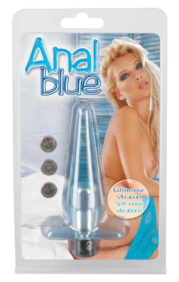 05604300000_verp You2Toys Analvibrator: Konisch, einfühlsam, stufelos steuerbar Hellblau/Transparent