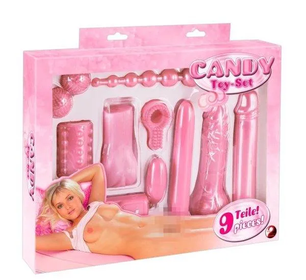 05641330000_verp You2Toys Candy Toy-Set: 9-teiliges Lovetoy-Set in Bonbon-Rosa