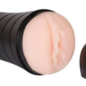 Pussy to go Masturbator - Diskrete Dose mit Vibro-Ei Hautfarben hell/Schwarz Pussy to go Masturbator - Diskrete Dose mit Vibro-Ei Hautfarben hell/Schwarz – Bild 5