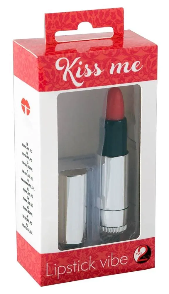 05671160000_verp You2Toys Lippenstift Vibe - Leise & stufenlos regelbar Silber/Schwarz/Rot