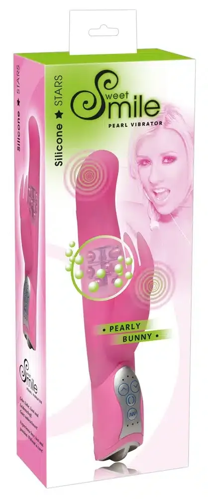 Sweet Smile Pearl Bunny Vibrator pink