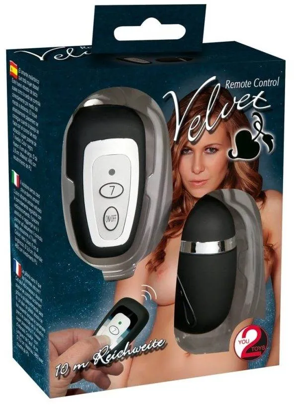 05743840000_verp You2Toys Velvet Vibro-Ei - 7-Stufen-Vibration, kabellos, inkl. Batterien