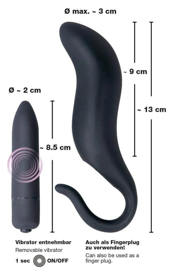 Black Velvets Vibroplug - Starke Vibration, samtig-seidiges Silikon Black Velvets Vibroplug - Starke Vibration, samtig-seidiges Silikon