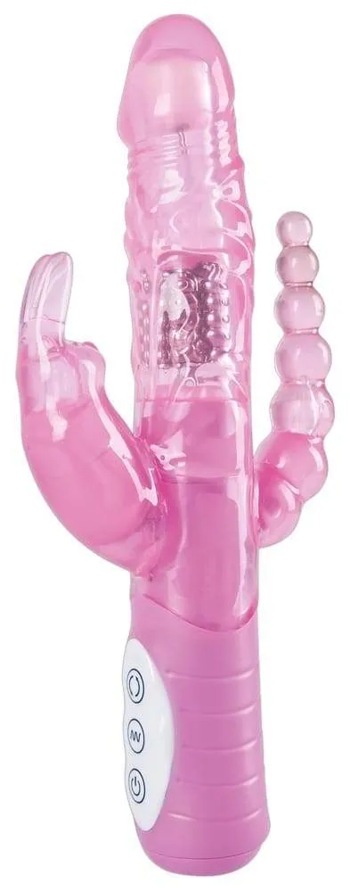 You2Toys Perlenvibrator - 3 Motoren, Klitorisverwöhner, Anusreizer rosa transparent You2Toys Perlenvibrator - 3 Motoren, Klitorisverwöhner, Anusreizer rosa transparent
