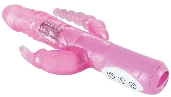 You2Toys Perlenvibrator - 3 Motoren, Klitorisverwöhner, Anusreizer rosa transparent You2Toys Perlenvibrator - 3 Motoren, Klitorisverwöhner, Anusreizer rosa transparent