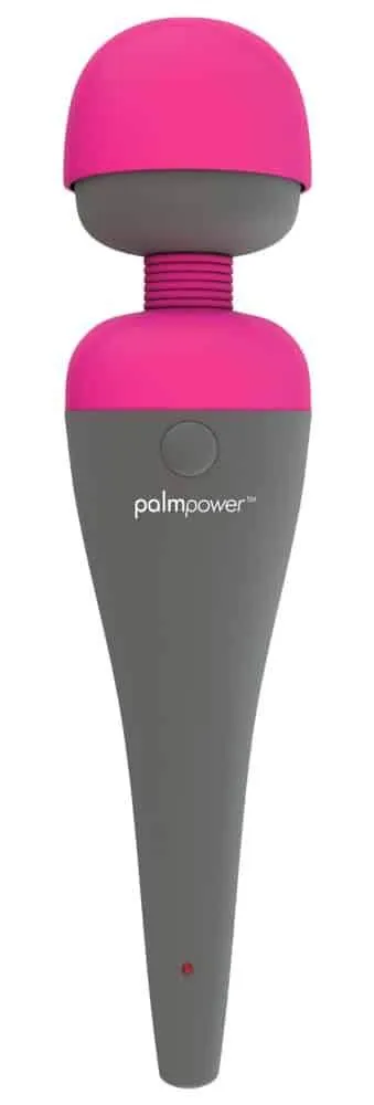palmpower Massager - Handlicher Massager mit Multispeed-Vibration Grau/Pink