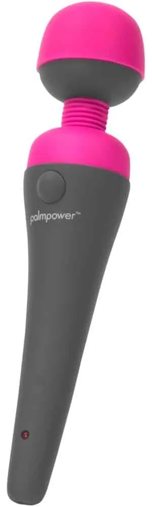 palmpower Massager - Handlicher Massager mit Multispeed-Vibration Grau/Pink