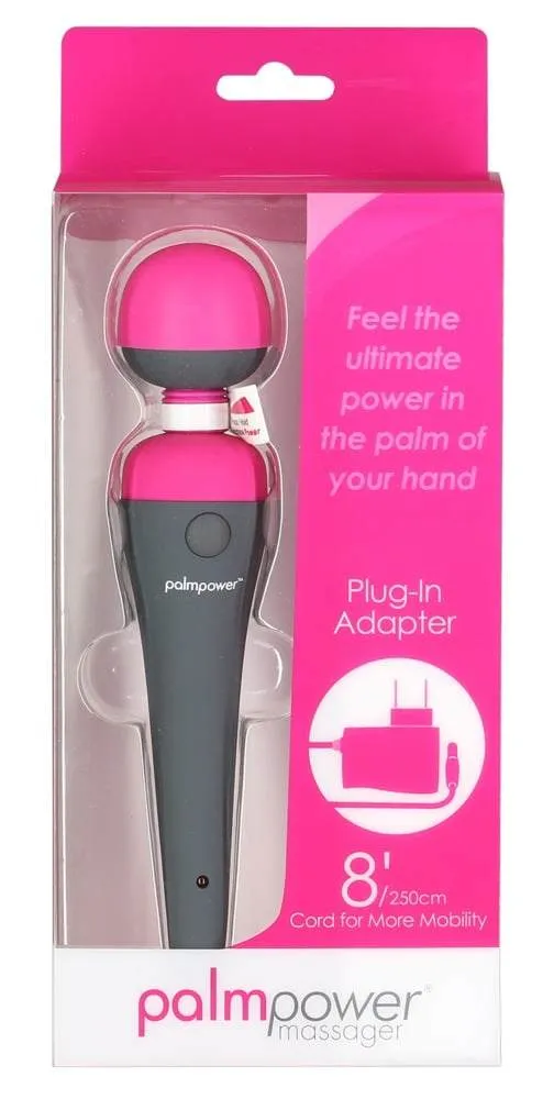 palmpower Massager - Handlicher Massager mit Multispeed-Vibration Grau/Pink