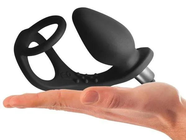 Rocks Off - RO-ZEN: Penis-/Hodenring mit Vibro-Analplug Rocks Off - RO-ZEN: Penis-/Hodenring mit Vibro-Analplug