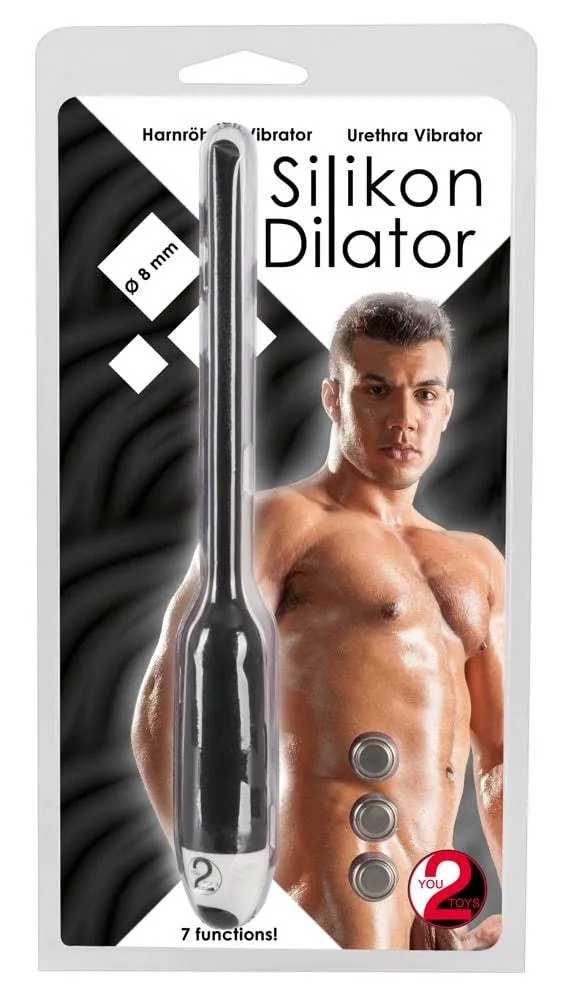 05796960000_verp You2Toys Vibrator-Dilator - 7 Vibrationsstufen, Silikon Schwarz/Weiß