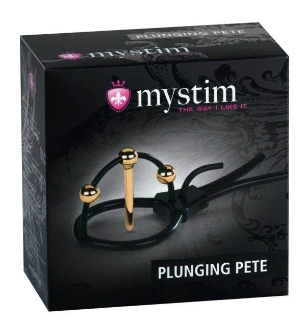 05812590000_verp Mystim Eichelschlaufe Gold-Dilator Schwarz/Gold