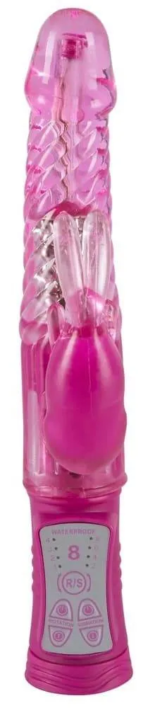You2Toys Sugar Babe Purple - Perlen-Vibrator mit rotierendem Schaft und Häschen-Klitorisreizarm Pink/Beere You2Toys Sugar Babe Purple - Perlen-Vibrator mit rotierendem Schaft und Häschen-Klitorisreizarm Pink/Beere