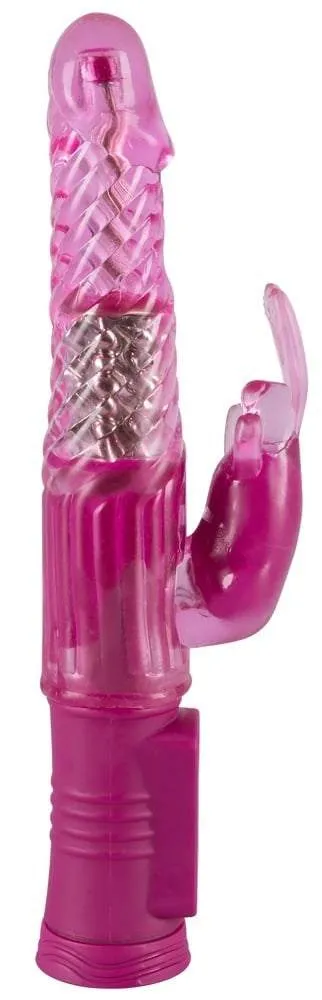 You2Toys Sugar Babe Purple - Perlen-Vibrator mit rotierendem Schaft und Häschen-Klitorisreizarm Pink/Beere You2Toys Sugar Babe Purple - Perlen-Vibrator mit rotierendem Schaft und Häschen-Klitorisreizarm Pink/Beere