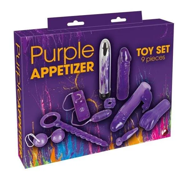 05824330000_verp You2Toys Lustset: Purple Vibrator, Penishülle, Dildo, Vibro-Ei, Masturbator, Analfinger Lila