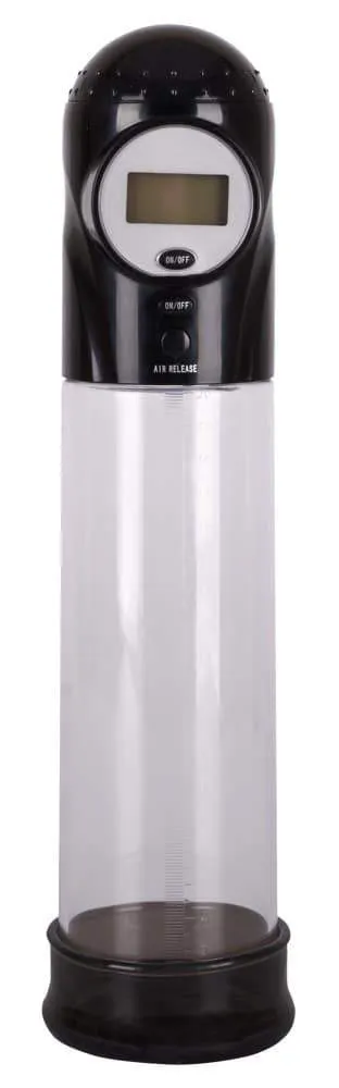 Seven Creations - Auto Pump: Vollautomatische Penispumpe Schwarz/Transparent