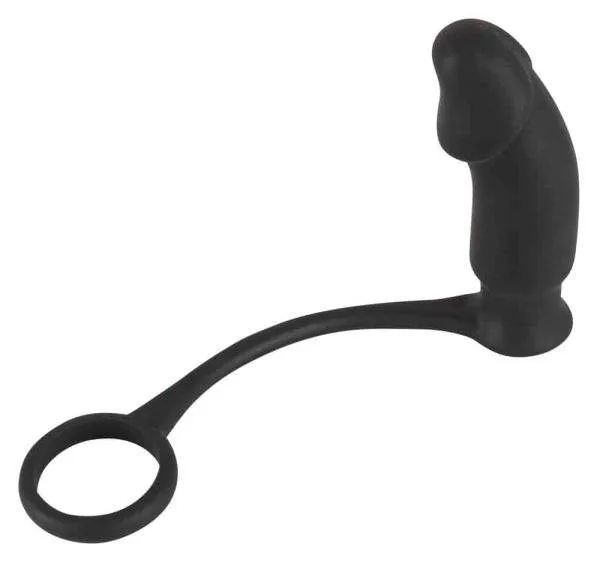 Black Velvets Vibro-Analplug mit Penis-/Hodenring Black Velvets Vibro-Analplug mit Penis-/Hodenring