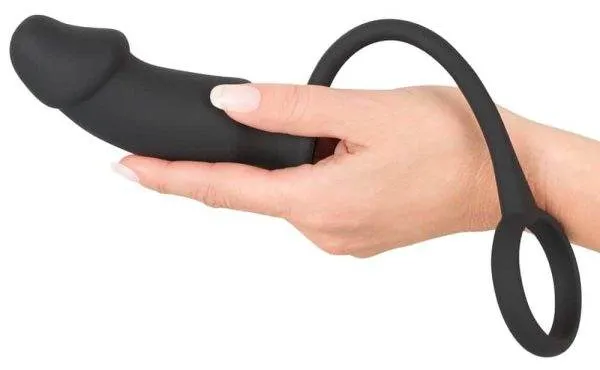 Black Velvets Vibro-Analplug mit Penis-/Hodenring Black Velvets Vibro-Analplug mit Penis-/Hodenring