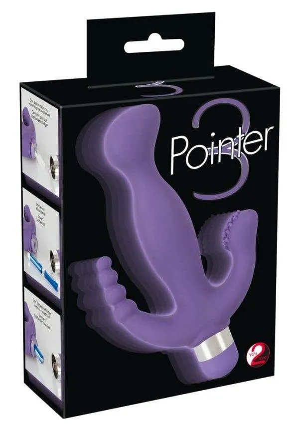 You2Toys 3 Pointer - Genoppter Klitorreizer & Anusreizer mit 4 Kugeln