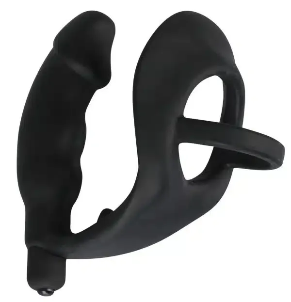 Black Velvets Vibro-Ring mit Analplug
