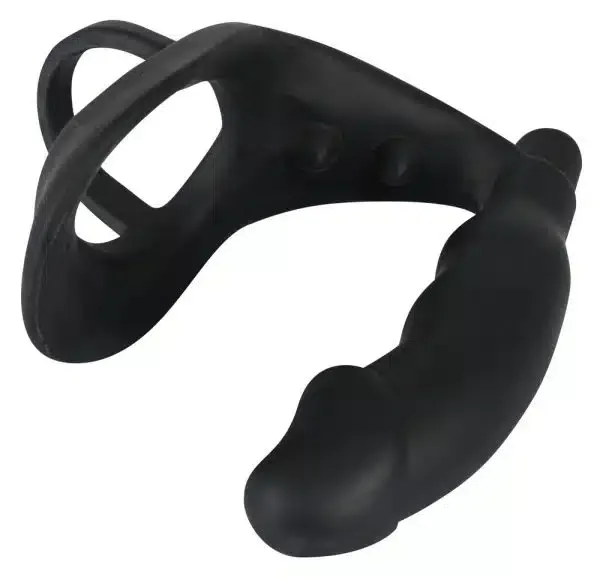 Black Velvets Vibro-Ring mit Analplug