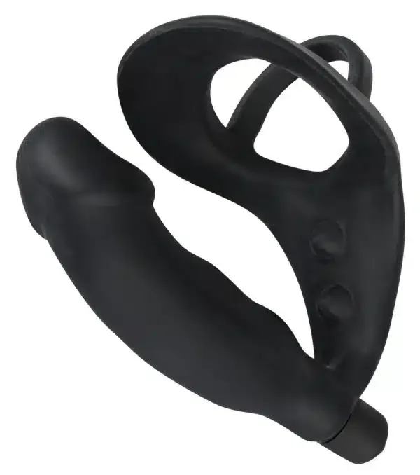 Black Velvets Vibro-Ring mit Analplug Black Velvets Vibro-Ring mit Analplug