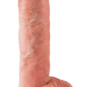 King Cock Naturvibrator mit Hoden - Multispeed-Vibration, biegsamer Schaft, strap-on kompatibel Light/Schwarz King Cock Naturvibrator mit Hoden - Multispeed-Vibration, biegsamer Schaft, strap-on kompatibel Light/Schwarz – Bild 3