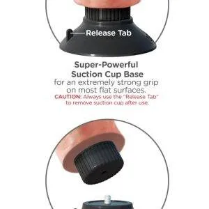 King Cock Naturvibrator mit Hoden - Multispeed-Vibration, biegsamer Schaft, strap-on kompatibel Light/Schwarz King Cock Naturvibrator mit Hoden - Multispeed-Vibration, biegsamer Schaft, strap-on kompatibel Light/Schwarz – Bild 4