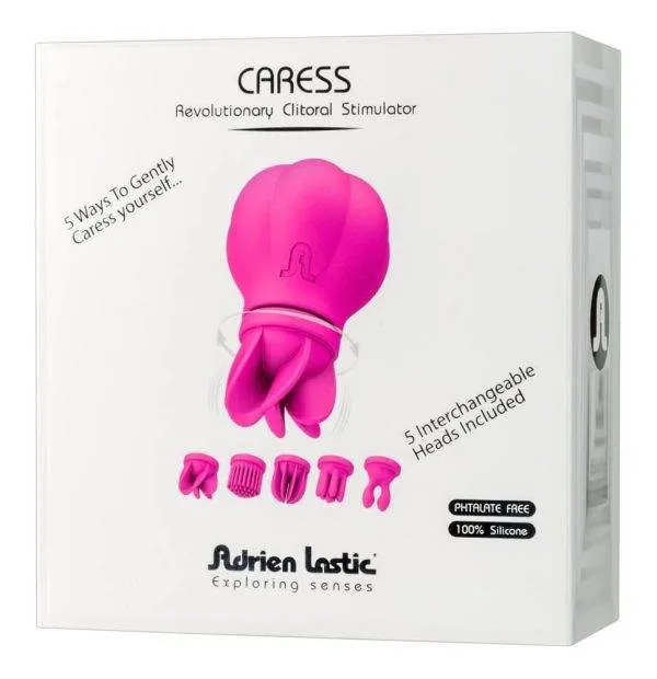 05897800000_verp Adrien Lastic Caress - Auflegevibrator mit 5 Aufsätzen