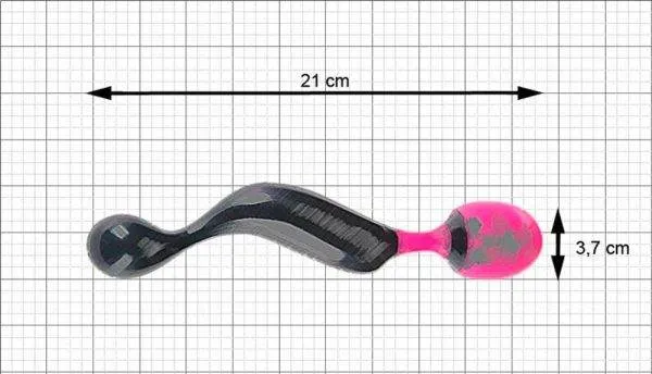 Adrien Lastic Symphony - Beidseitig verwendbarer Doppelvibrator Schwarz/Pink Adrien Lastic Symphony - Beidseitig verwendbarer Doppelvibrator Schwarz/Pink