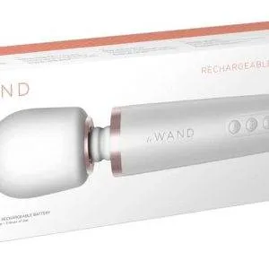 le Wand Massagestab - Großer Massagekopf, 20 Vibrationsmodi Perlmutt, Rosegold