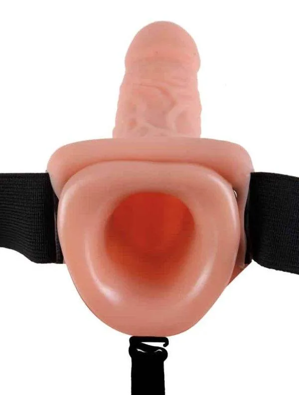 Fetish Fantasy Series - Vibrating Hollow StrapOn Hautfarben hell/Schwarz Fetish Fantasy Series - Vibrating Hollow StrapOn Hautfarben hell/Schwarz