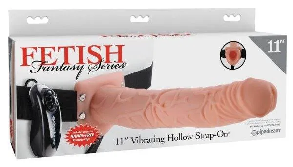 05912890000_verp Fetish Fantasy Series - Vibrating Hollow StrapOn Hautfarben hell/Schwarz