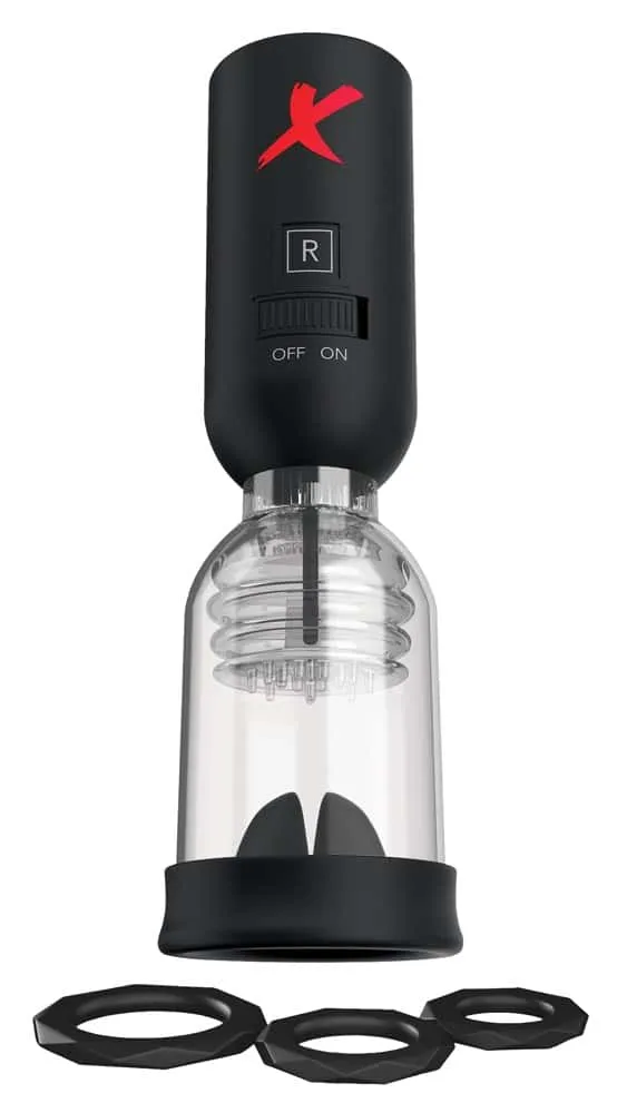 PDX Elite Eichel-Trainer mit Vibrationsnoppen schwarz-transparent PDX Elite Eichel-Trainer mit Vibrationsnoppen schwarz-transparent