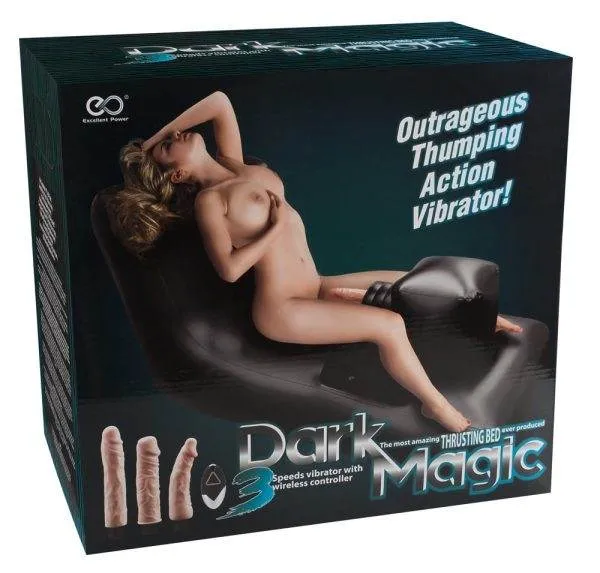 Excellent Power - Magic Thrusting Bed Hautfarben hell/Schwarz
