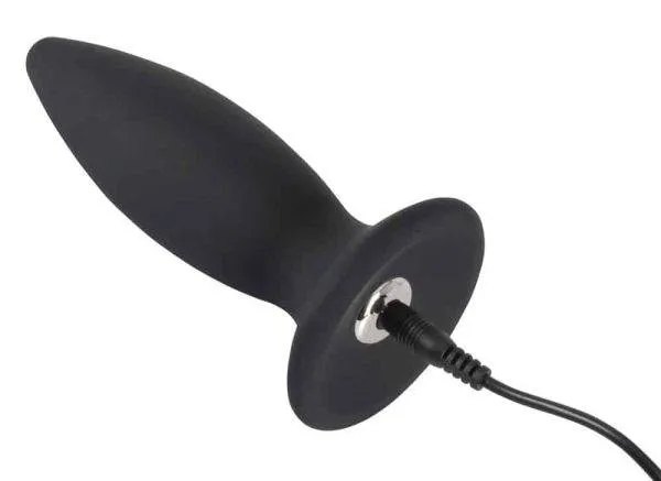 Black Velvets Analplug - Konische Form, 7 Vibrationsmodi, Standfuß, Silikon, wiederaufladbar Black Velvets Analplug - Konische Form, 7 Vibrationsmodi, Standfuß, Silikon, wiederaufladbar