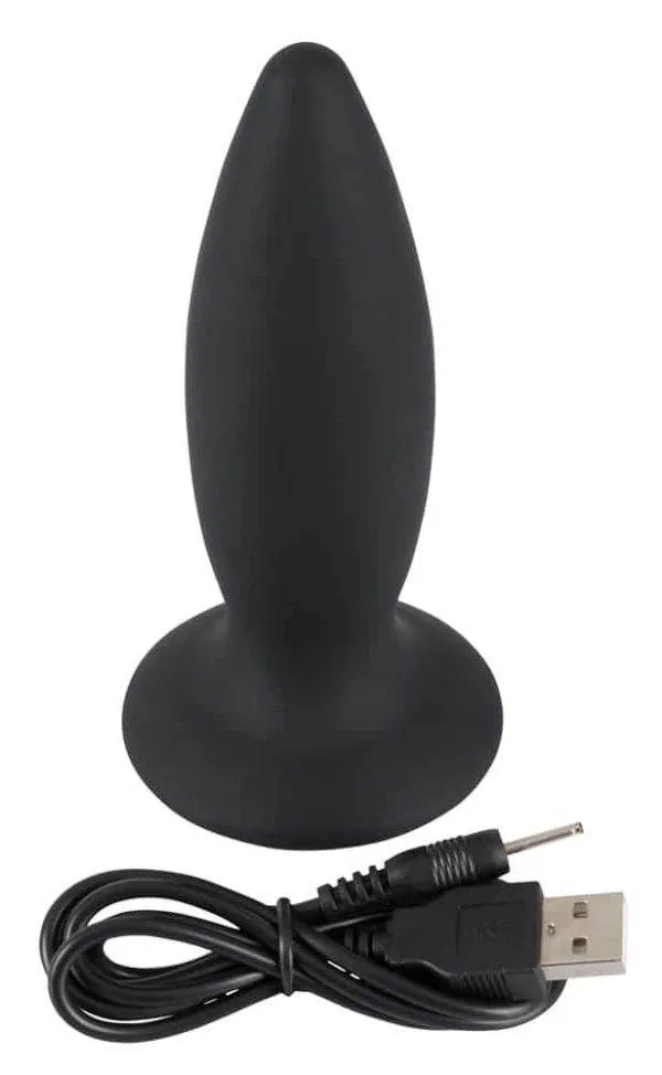 Black Velvets Analplug - Konische Form, 7 Vibrationsmodi, Standfuß, Silikon, wiederaufladbar Black Velvets Analplug - Konische Form, 7 Vibrationsmodi, Standfuß, Silikon, wiederaufladbar