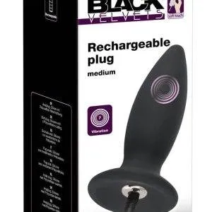 Black Velvets Analplug - Konische Form, 7 Vibrationsmodi, Standfuß, Silikon, wiederaufladbar Black Velvets Analplug - Konische Form, 7 Vibrationsmodi, Standfuß, Silikon, wiederaufladbar – Bild 1