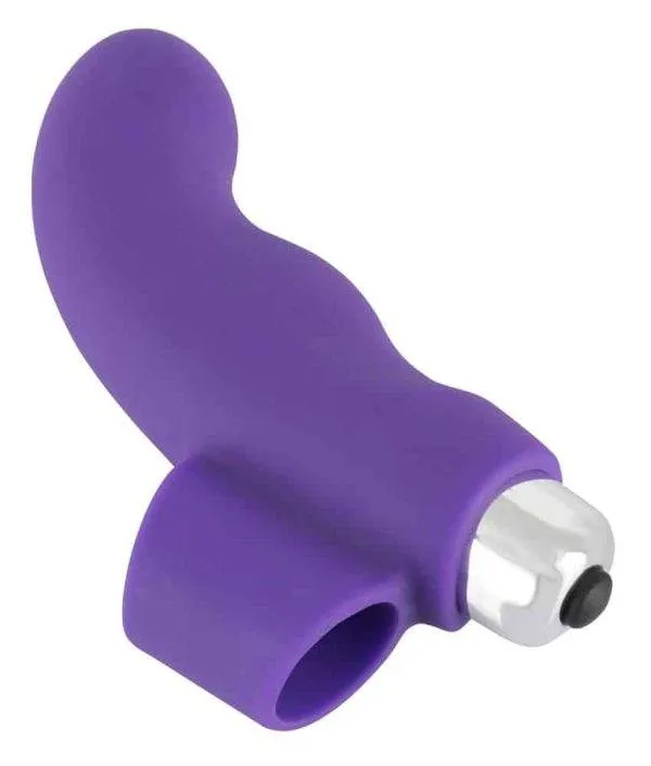 Sweet Smile G-Punkt Fingervibrator Schwarz, Silber